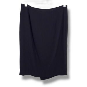 NEW Worth New York Dark Navy Blue Skirt Layered Lined Event Party Workwear